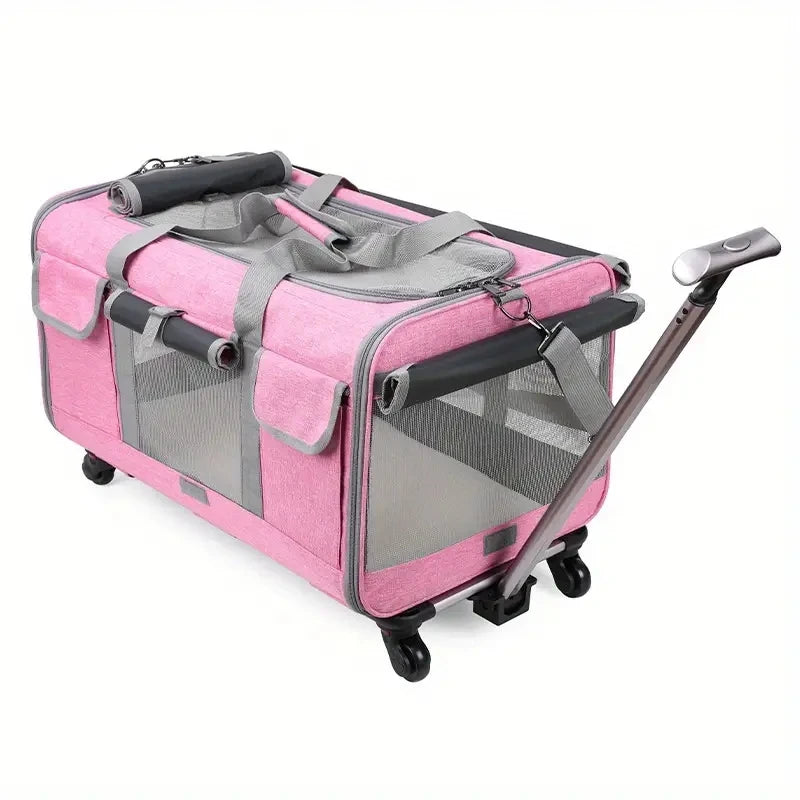 Extra Large Portable Pet Trolley with Detachable Case