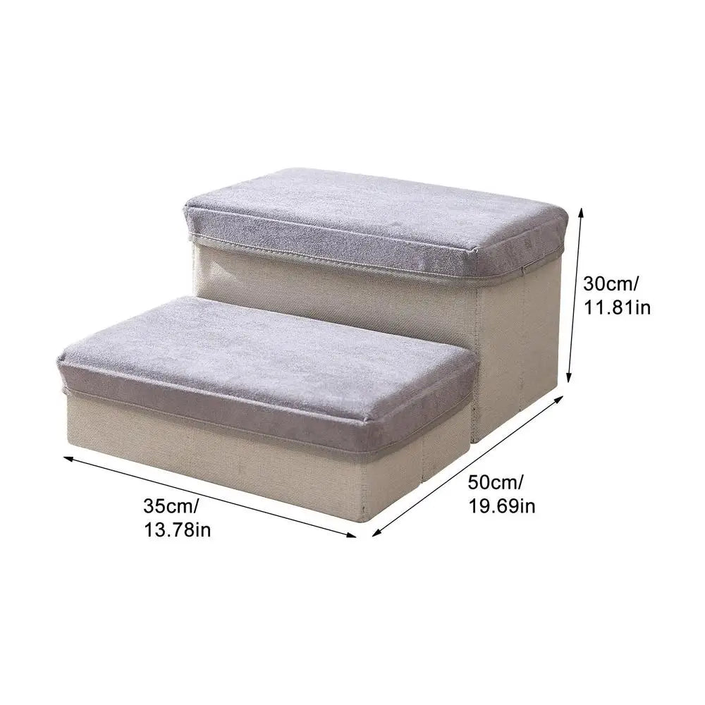 CozyClimb Pet Stairs – Soft, Anti-Slip Steps for Small Dogs & Puppies