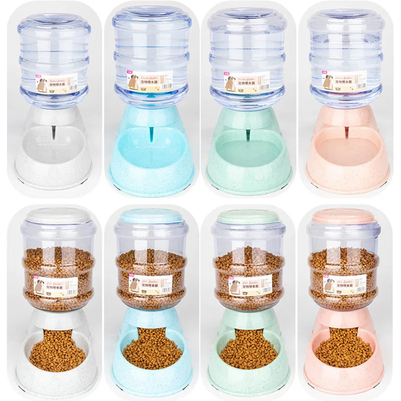 All-in-One Food and Water Bowl for Cats and Small Dogs