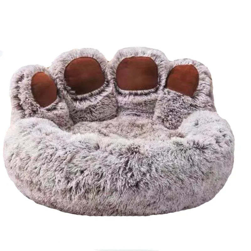 Fluffy Dog & Cat Bed – Cozy Plush Sofa-Style Mat for Pets