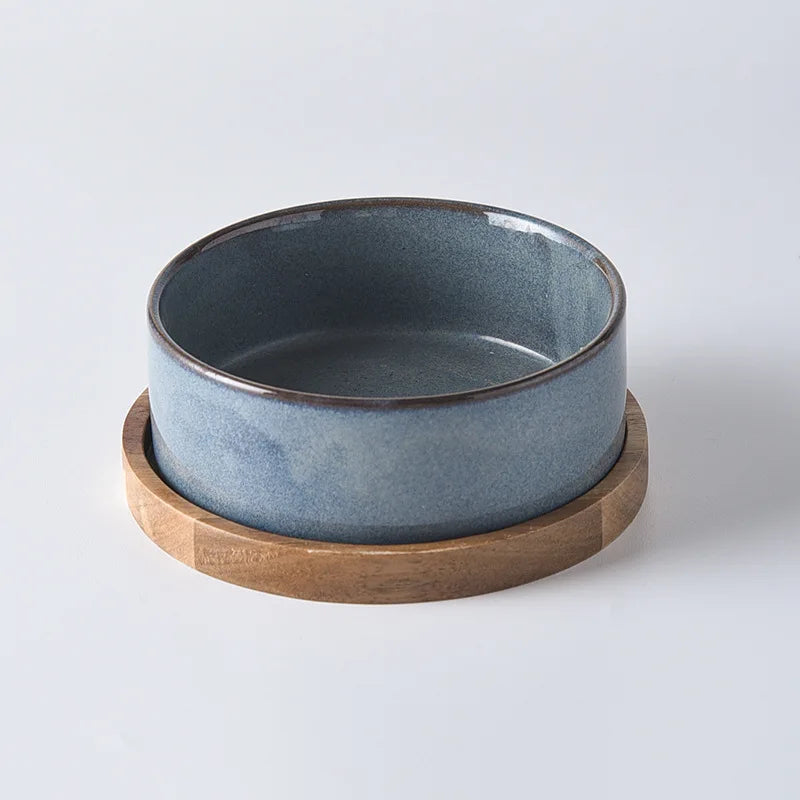 Elevated Ceramic Pet Bowl – Spine-Friendly & Non-Slip