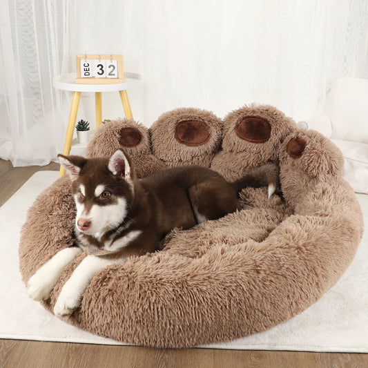 Fluffy Dog & Cat Bed – Cozy Plush Sofa-Style Mat for Pets