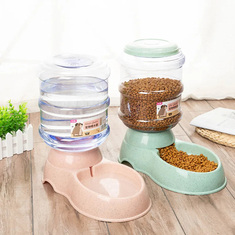 All-in-One Food and Water Bowl for Cats and Small Dogs