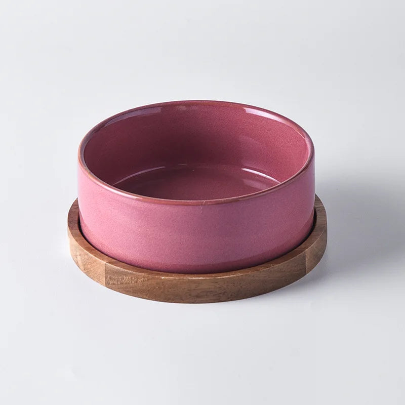 Elevated Ceramic Pet Bowl – Spine-Friendly & Non-Slip