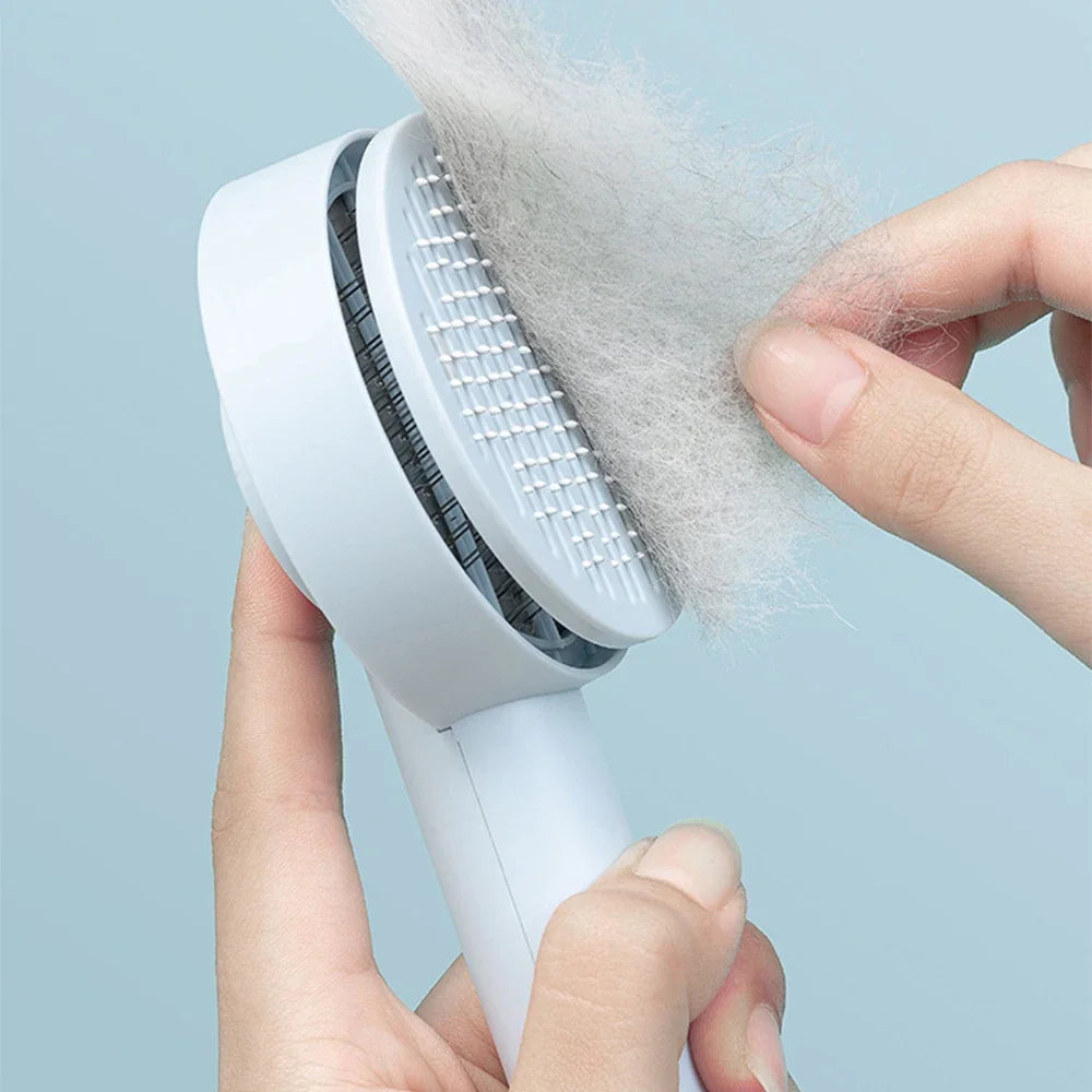 Self-Cleaning Cat Grooming Brush