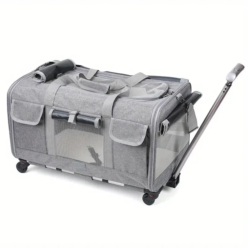 Extra Large Portable Pet Trolley with Detachable Case