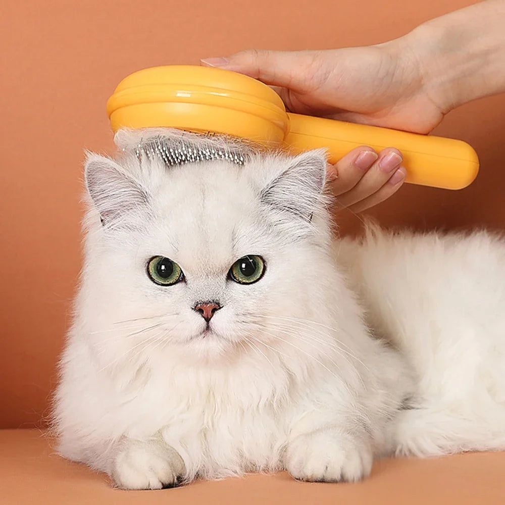 Self-Cleaning Cat Grooming Brush