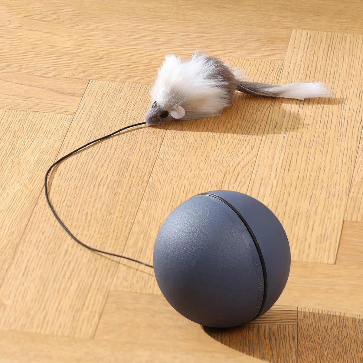 ASmart Interactive Cat Toy with Rolling Balls and Obstacle Avoidance
