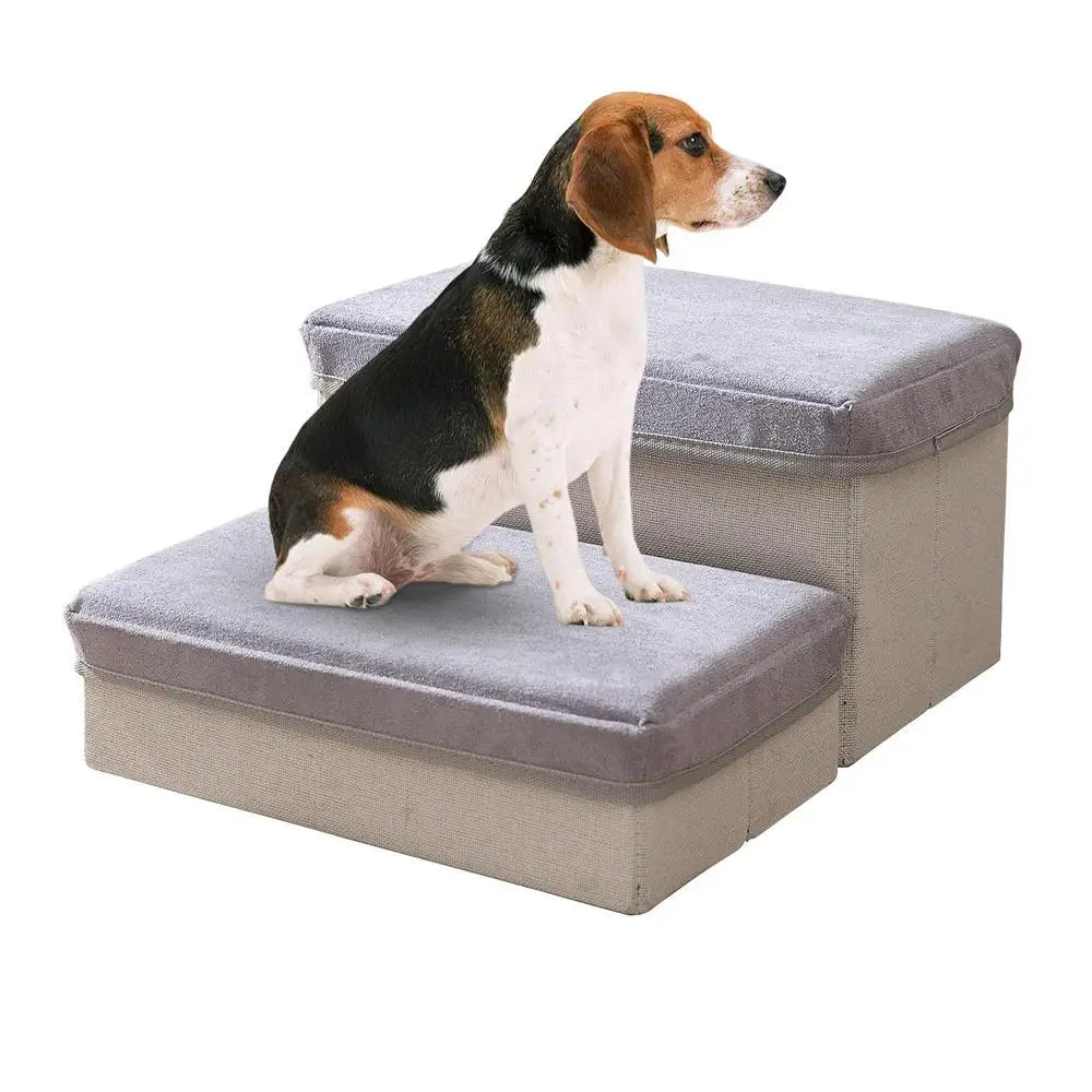 CozyClimb Pet Stairs – Soft, Anti-Slip Steps for Small Dogs & Puppies