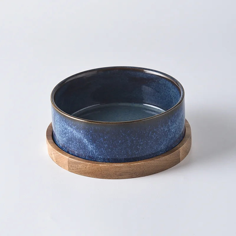 Elevated Ceramic Pet Bowl – Spine-Friendly & Non-Slip