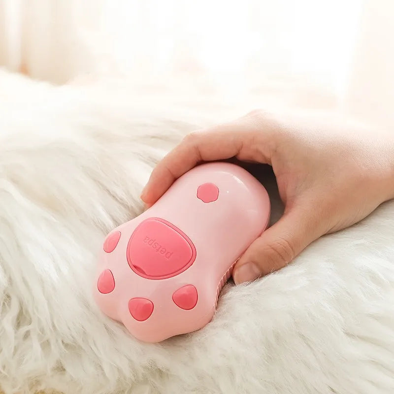 3-in-1 Rotating Cat Grooming Brush with Steam & Self-Cleaning